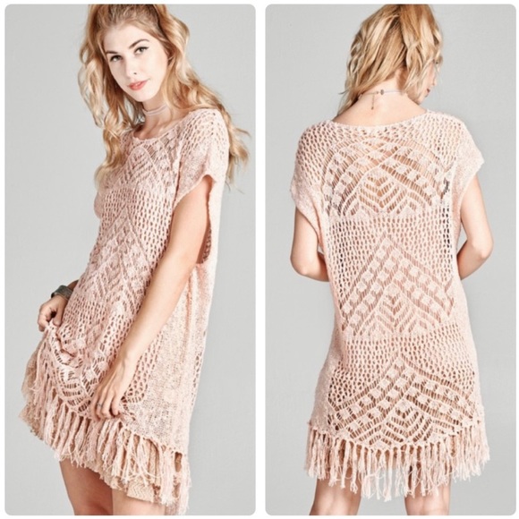 *Last One* ODDI Crochet Knit Tunic Dress - Picture 2 of 9